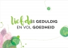 Productafbeelding Dubbele kaart Liefde is geduldig en vol goedheid