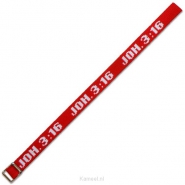 Productafbeelding Armbandje joh 3:16 rood