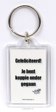 Productafbeelding Sleutelhanger visje Gefeliciteerd!